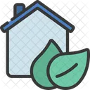 Eco Friendly Home Eco Friendly No Polluation Icon