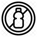 Ln No Plastic Pollution Waste Icon