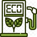 Eco Fuel Eco Friendly Fuel Station Icon