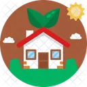 Solar Energy Eco Home Eco House Icon