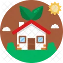 Solar Energy Eco Home Eco House Icon