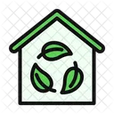Eco Eco Home Leaf Icon