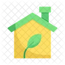 Eco House Eco Home Green House Icon
