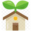 Eco House Home Building Icon