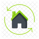 Eco House Arrow  Icon