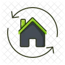 Eco House Arrow  Icon