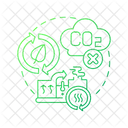 Hydrogen Green Reduce Icon
