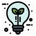 Eco Light Bulb Electricity Icon