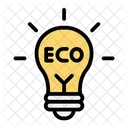 Eco Light Ecology And Environment Technology Icon