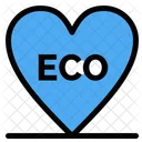 Eco Heart Love Icon