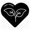 Eco Love Leaf Love Ecology Love Icon