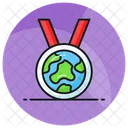 Eco Ecology Medal Icône