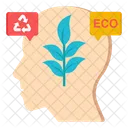 Eco Mind Eco Brain Ecologist Icon