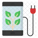 Eco Mobile Charging Symbol