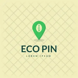 Eco Pin Logo Icon