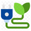 Eco Plug Ecology Power Icon