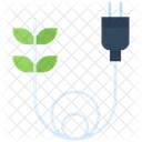 Eco Plug Green Electrical Icon