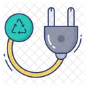Eco Plug Plug Recycle Icon