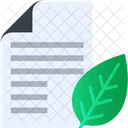 Eco Print Document Paper Icon