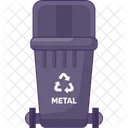 Eco recycling preparation for metal waste  Icon