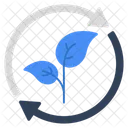 Eco Refresh Ecological Reprocess Leaf Update Icon