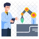Automated Plant Robotic Plant Eco Robot Icon