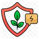 Eco Security Eco Protection Nature Security Icon