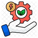 Eco Setting Eco Management Eco Development Icon