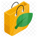 Eco Shopping Bag Tote Jute Icon