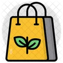 Eco Shopping Bag Tote Jute Icon