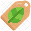 Eco Tag Price Organic Icon