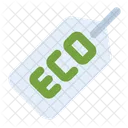 Eco Tag Eco Friendly Organic Icon