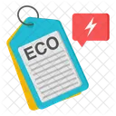 Eco Tag Eco Sticker Eco Coupon Icon