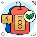 Eco Tag Eco Sticker Eco Coupon Icon