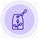 Eco Tag Line Icon Icon