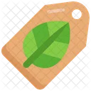Eco Tag Price Organic Icon