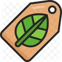 Eco Tag Price Organic Icon