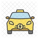 Eco Taxi Eco Car Electric Vehicle Icon