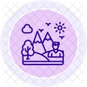 Eco Tourism Line Icon Icon