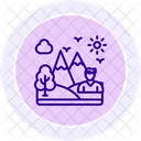 Eco Tourism Line Icon Icon