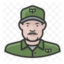 Trabajador Ecologico Hombre Blanco Trabajador Ecologico Eco Icono
