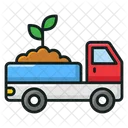 Eco Truck Plant Truck Delivery Truck Icon