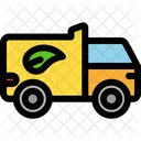 Eco Truck Garbage Vehicle Recycling Truck Icon