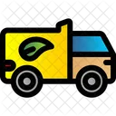 Eco Truck Garbage Vehicle Recycling Truck Icon