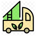 Eco Truck Automobile Garbage Truck Icon