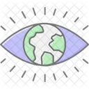 Eco Vision Lineal Color Icon Icon