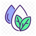 Eco Water Water Conservation Leaf Icon
