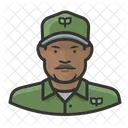 Eco Worker Black Male Eco Worker Eco Icon