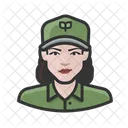 Eco Worker White Female Eco Worker Eco Icon