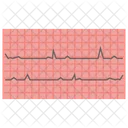 Appareil ECG Moniteur ECG Electrocardiogramme Icône